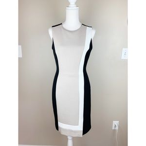 White House Black Market Black /Beige dress Size 2
